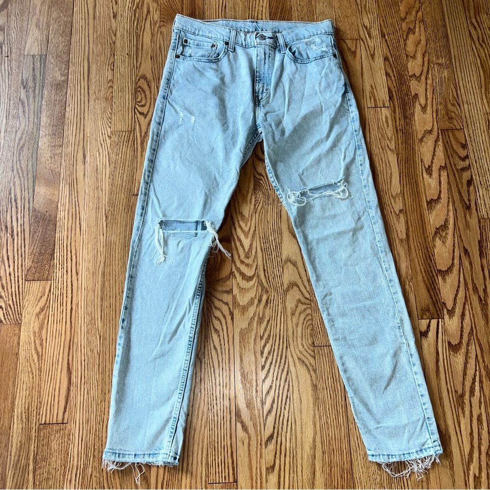 LEVI’S 512 High Rise Ripped Denim Jeans W33 L32